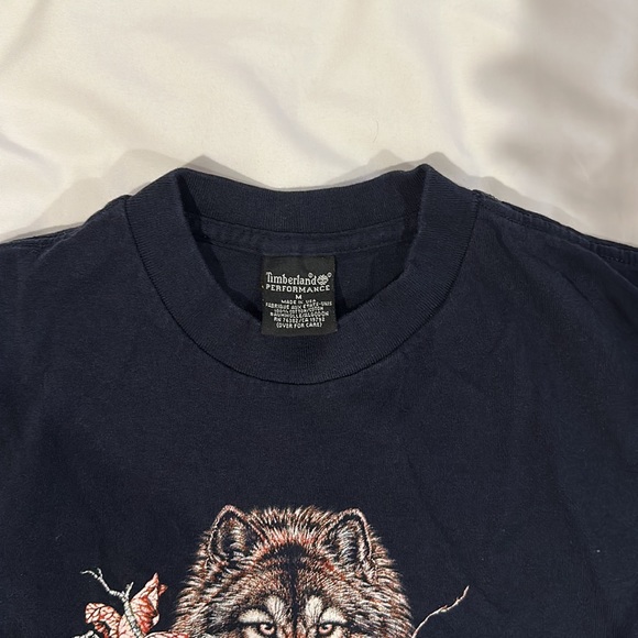Vintage Mystic Indian Wolf T-Shirt Alaska Gardner Polar Graphics USA Wolves sz M - Picture 6 of 8